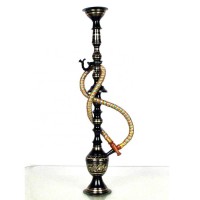 Black Full Brass Hookah