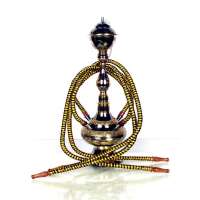 Steel color Brass Metal Hookah