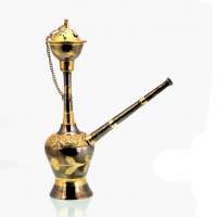 Brass hookah travelling metal pipe